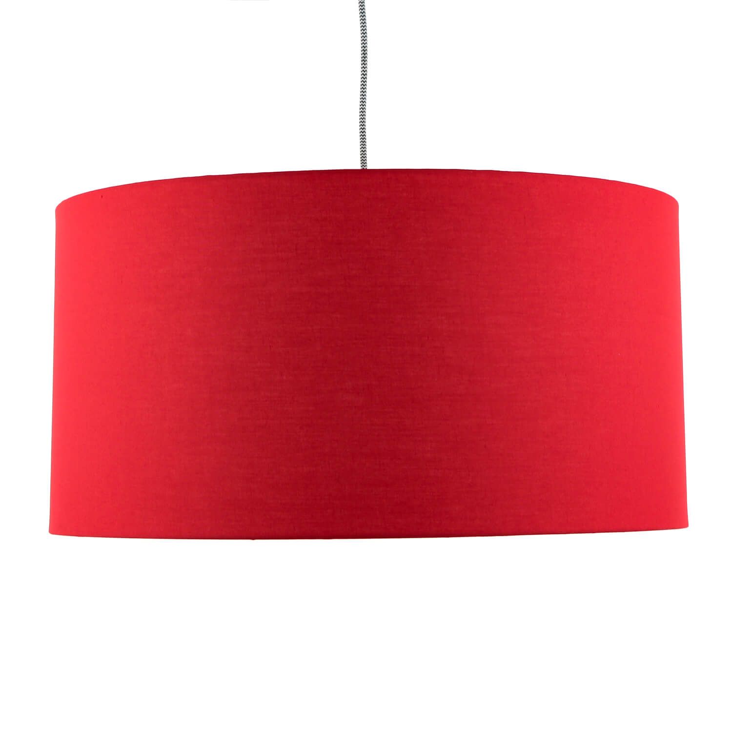 Stoff Lampenschirm für Hängeleuchte Stehlampe 60 cm Rot