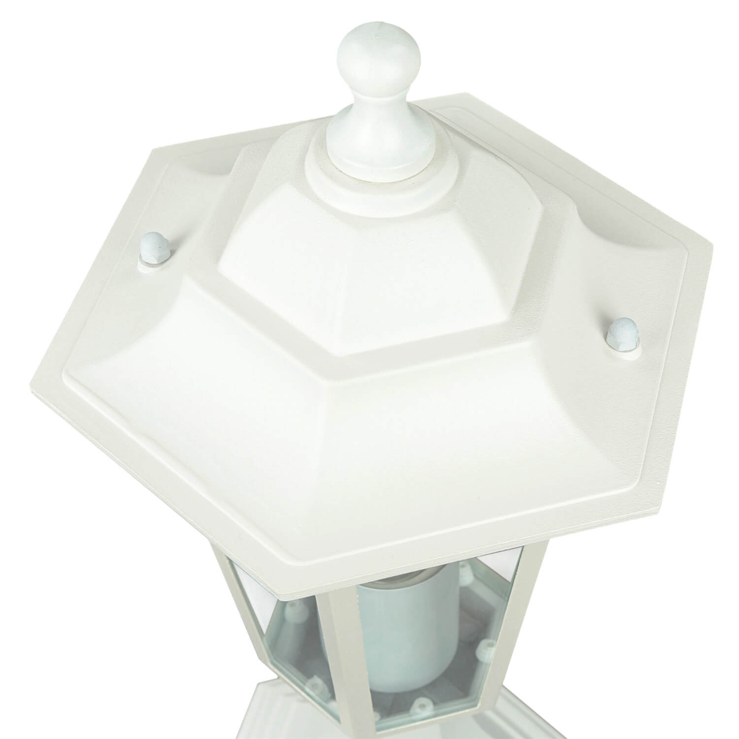 Socle Lampe d'allée Jardin PARIS Blanc IP44 rustique