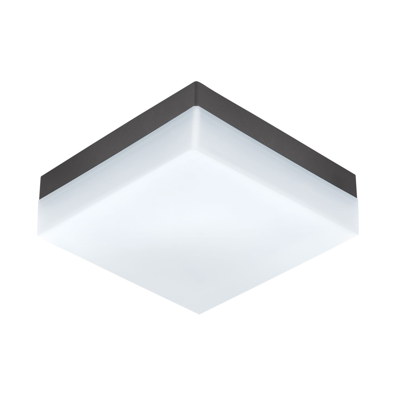 Eckige LED Deckenaußenleuchte Sonella Weiß