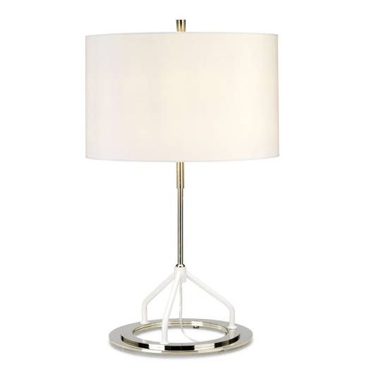 Tischlampe Modern Design Weiß E27 Nachttisch Wohnzimmer
