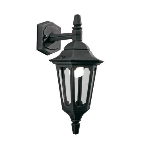 Wandlampe Außen Schwarz Aluminium Haus Terrasse