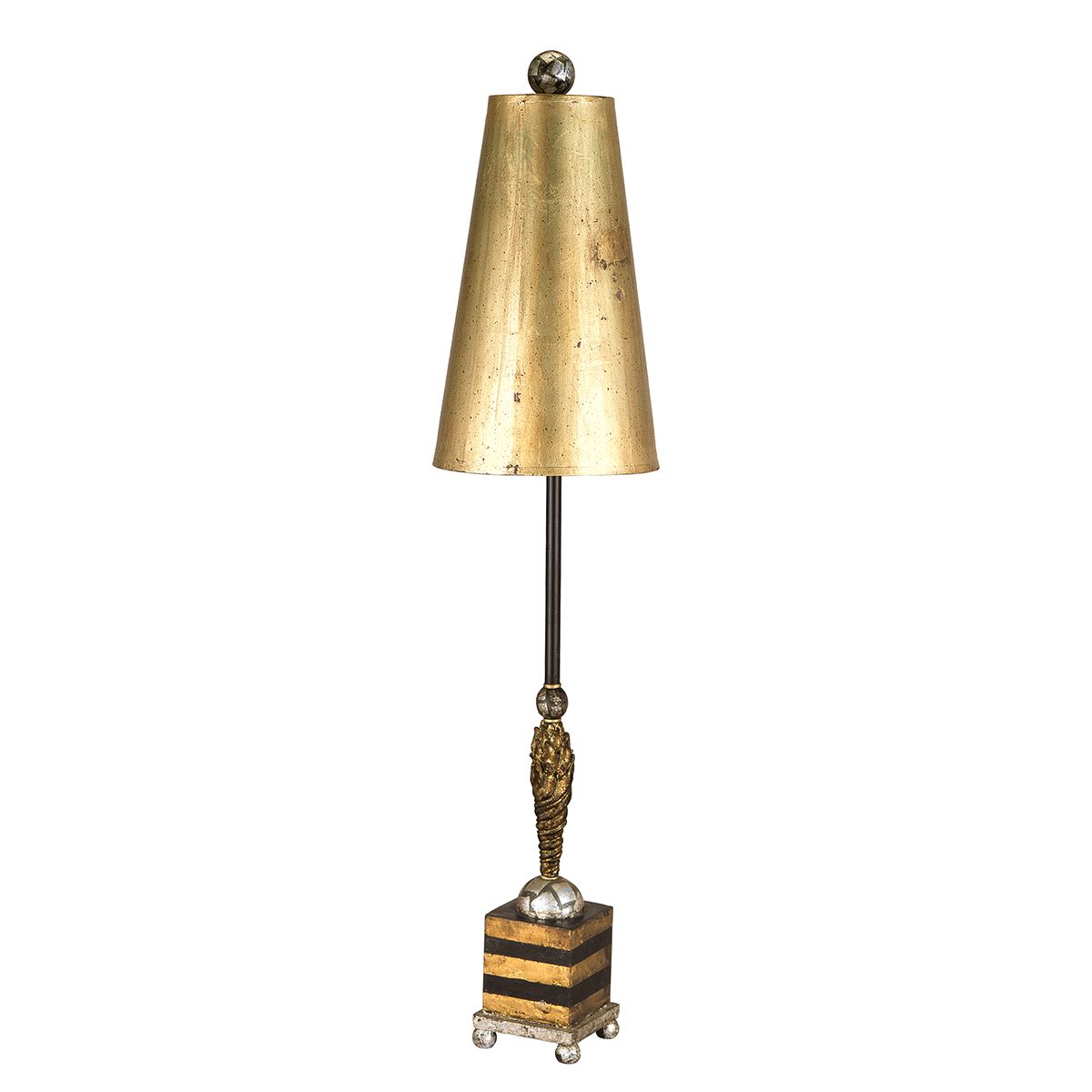 Design Bodenlampe in Gold 102 cm Wohnzimmer CORALYN