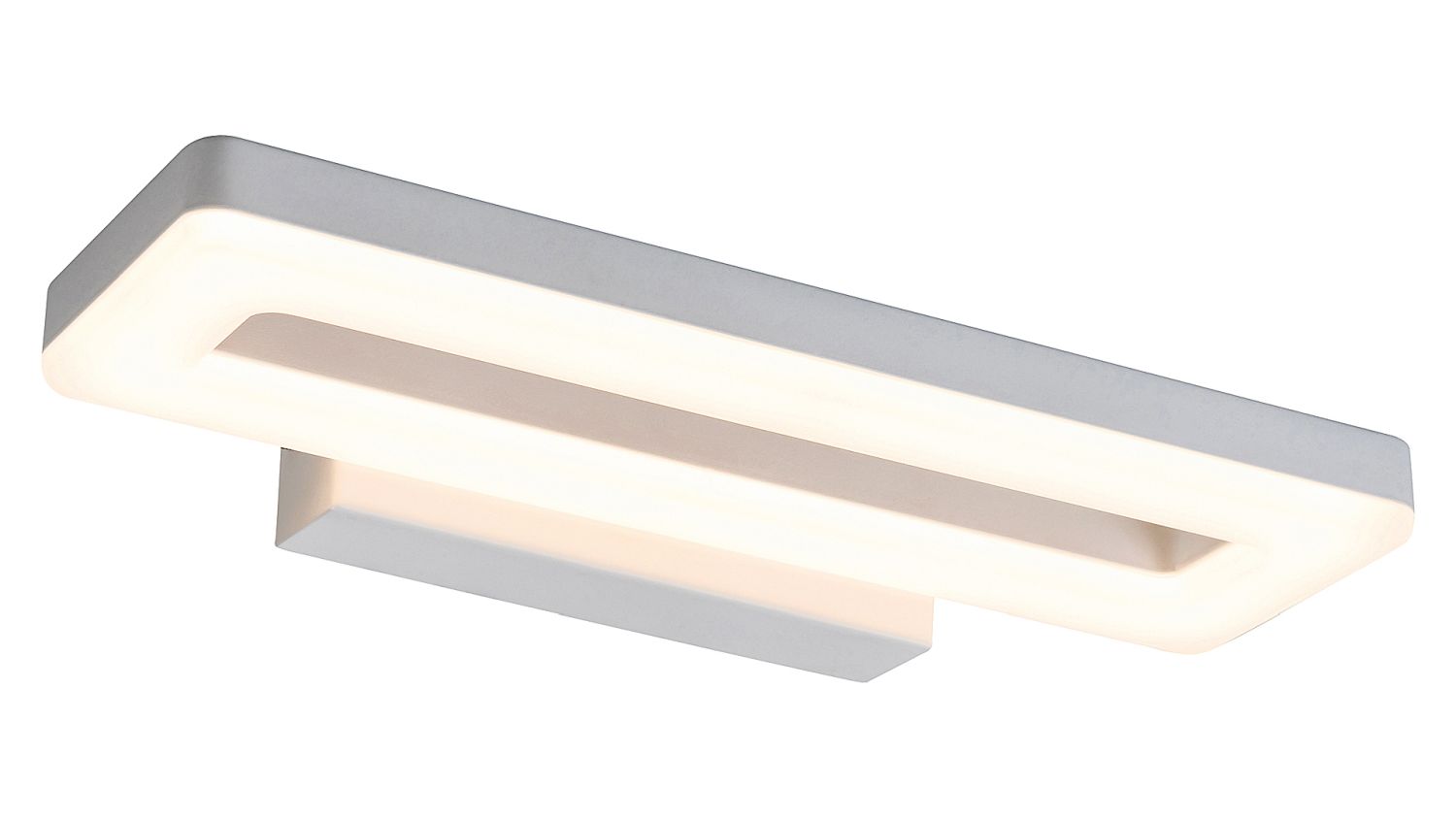 Helle LED Wandleuchte Weiß lang L:33cm 3000K Bad
