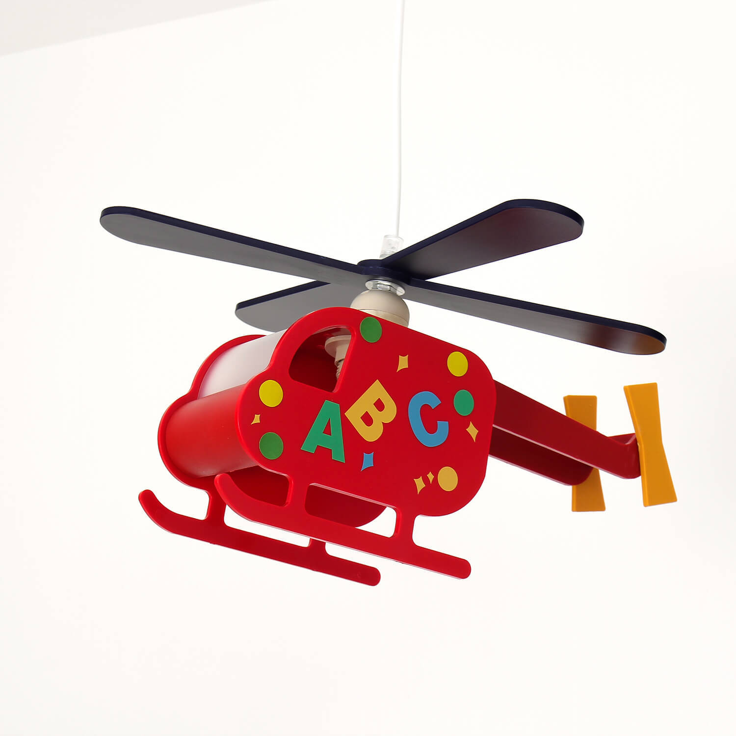 Kinderzimmerlampe Rot Helikopter verspielt