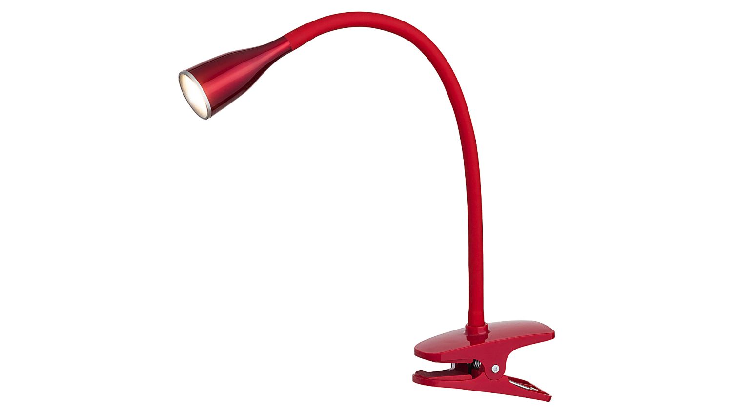 LED Schreibtischlampe klemmbar Rot H:35cm Kinder