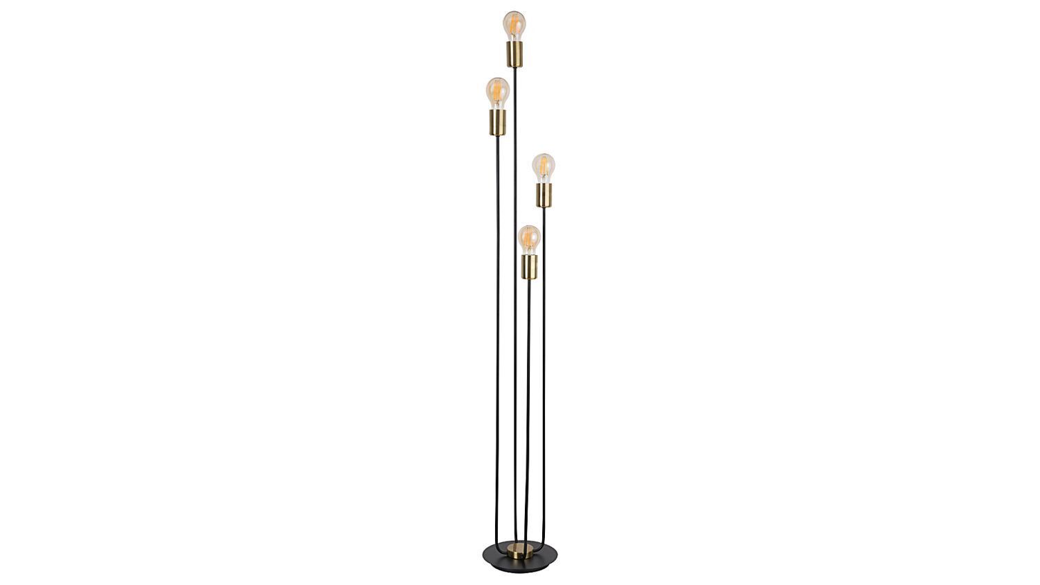 Kleine Stehlampe Vintage mit Schalter Metall E27