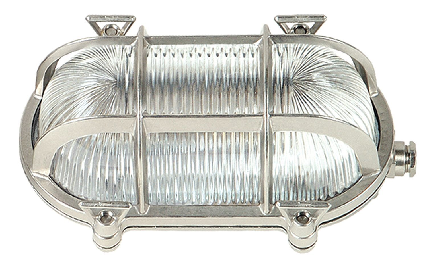 Wandleuchte Außen Nickel Maritim IP64 Echt-Messing
