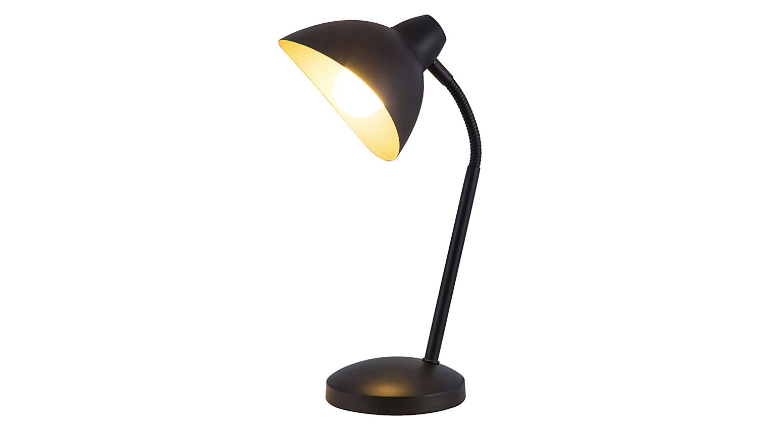 Nachttischlampe Schwarz Schalter flexibel H:31cm