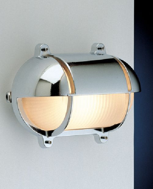 Vorschau Wandlampe Außen Chrom Maritim IP54 Haustür Eingang