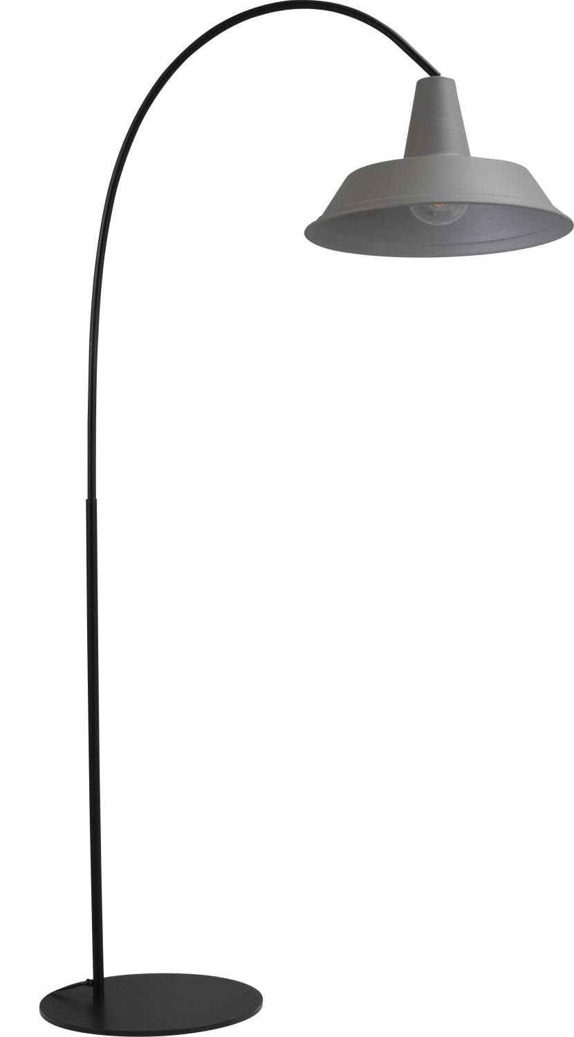 XXL Stehlampe Grau H:186cm Industrie Handarbeit