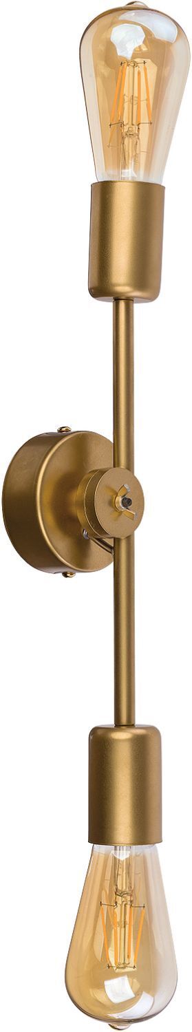 Wandlampe ALICE Braun Stoff Metall Wohnzimmer Flur