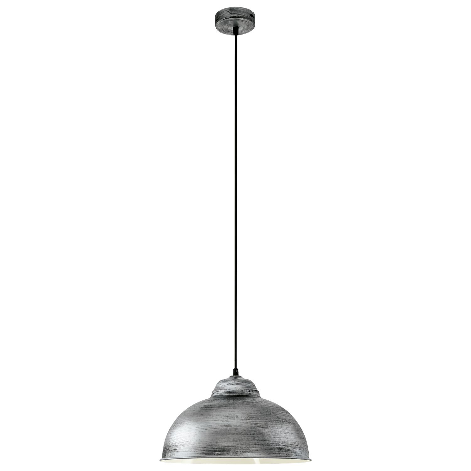 Design Hängeleuchte TRURO Silber Antik Ø37cm Küche