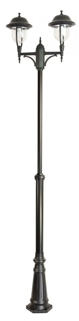 Kandelaber Schwarz 195-295 cm hoch Rustikal 2x E27