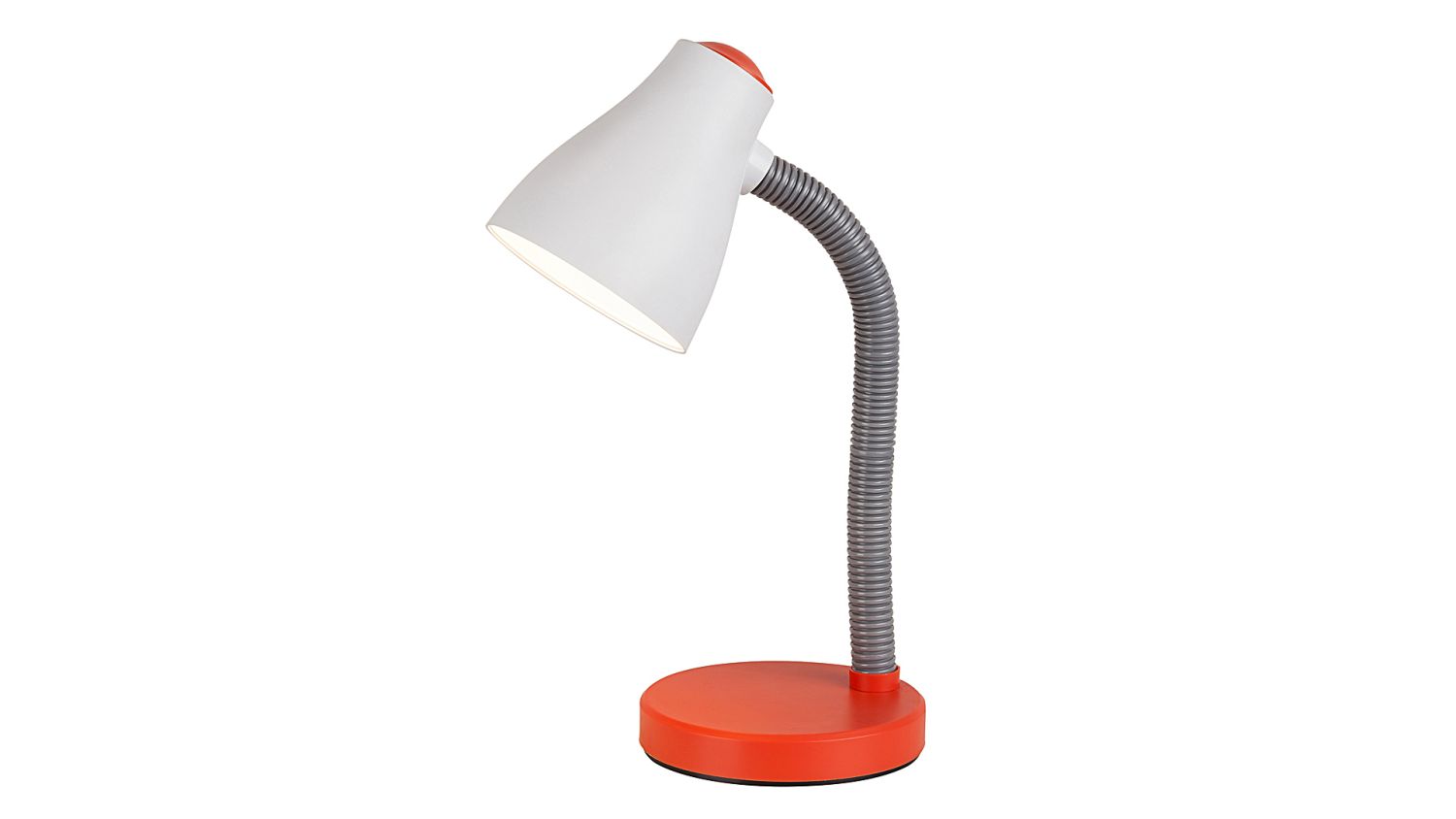 Kleine Tischlampe Orange mit Schalter E27 flexibel