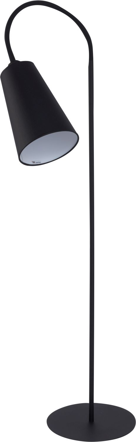 Stehlampe Schwarz Metall mit flexiblem Arm H145cm