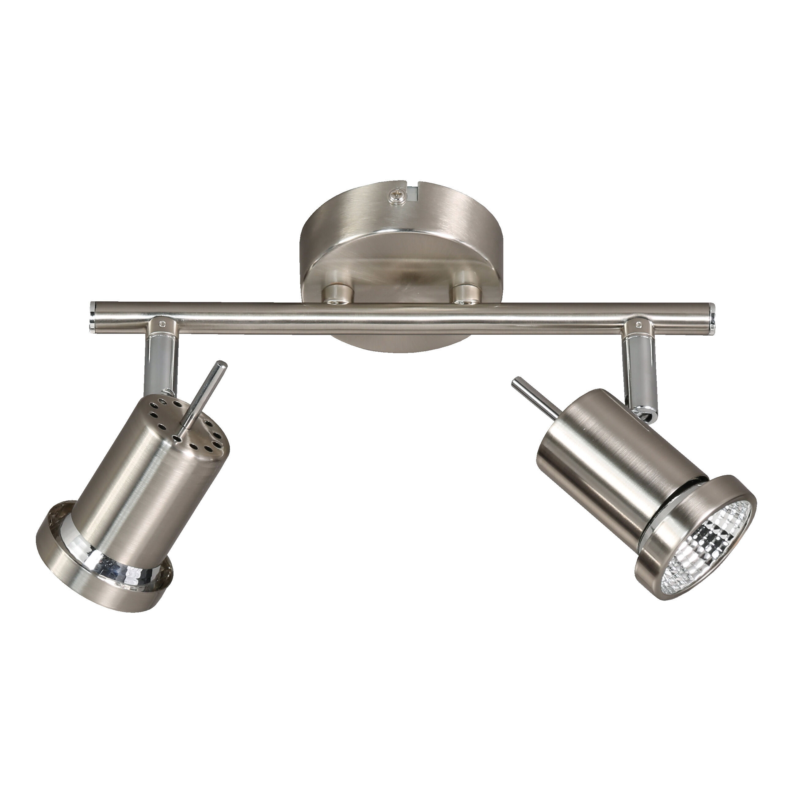 LED Deckenstrahler in Nickel 3000 K 400 lm 2-flammig LED Deckenstrahler in Nickel 3000 K 400 lm 2-flammig