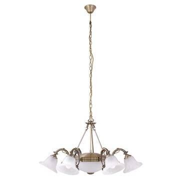 ORCHIDEA Pendelleuchte Alabaster Glas 8-flmg Ø86cm