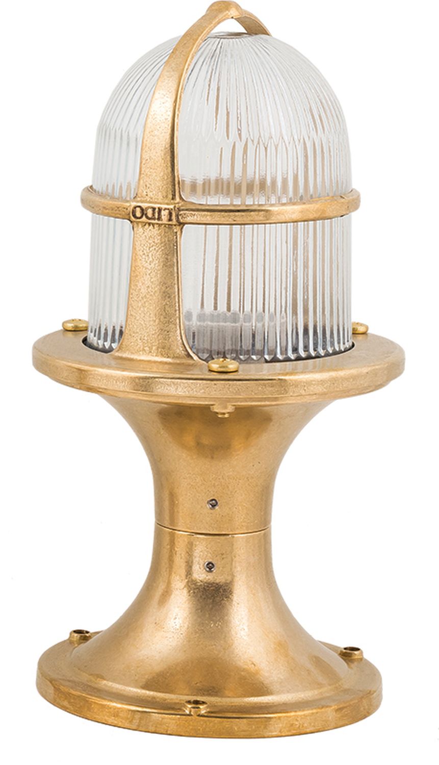 Gartenlampe Messing H:28cm dekorativ außen Maritim