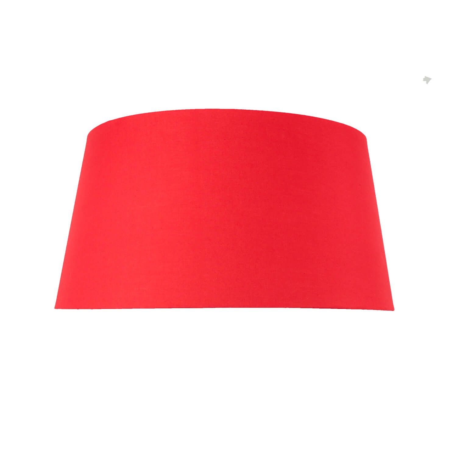 Stoff Lampenschirm groß 60 cm rund konisch Rot