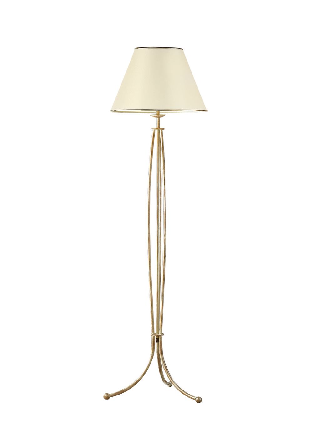 Stehlampe in Shabby Gold 163cm BERTHA Leuchte E27