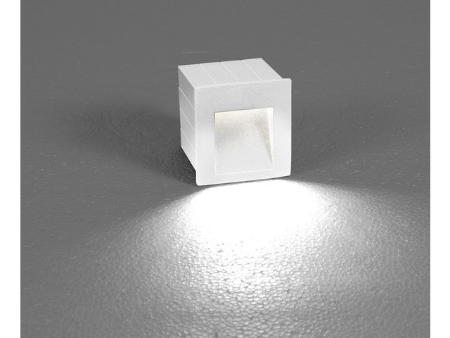 Moderne LED Wandaußenleuchte in weiß