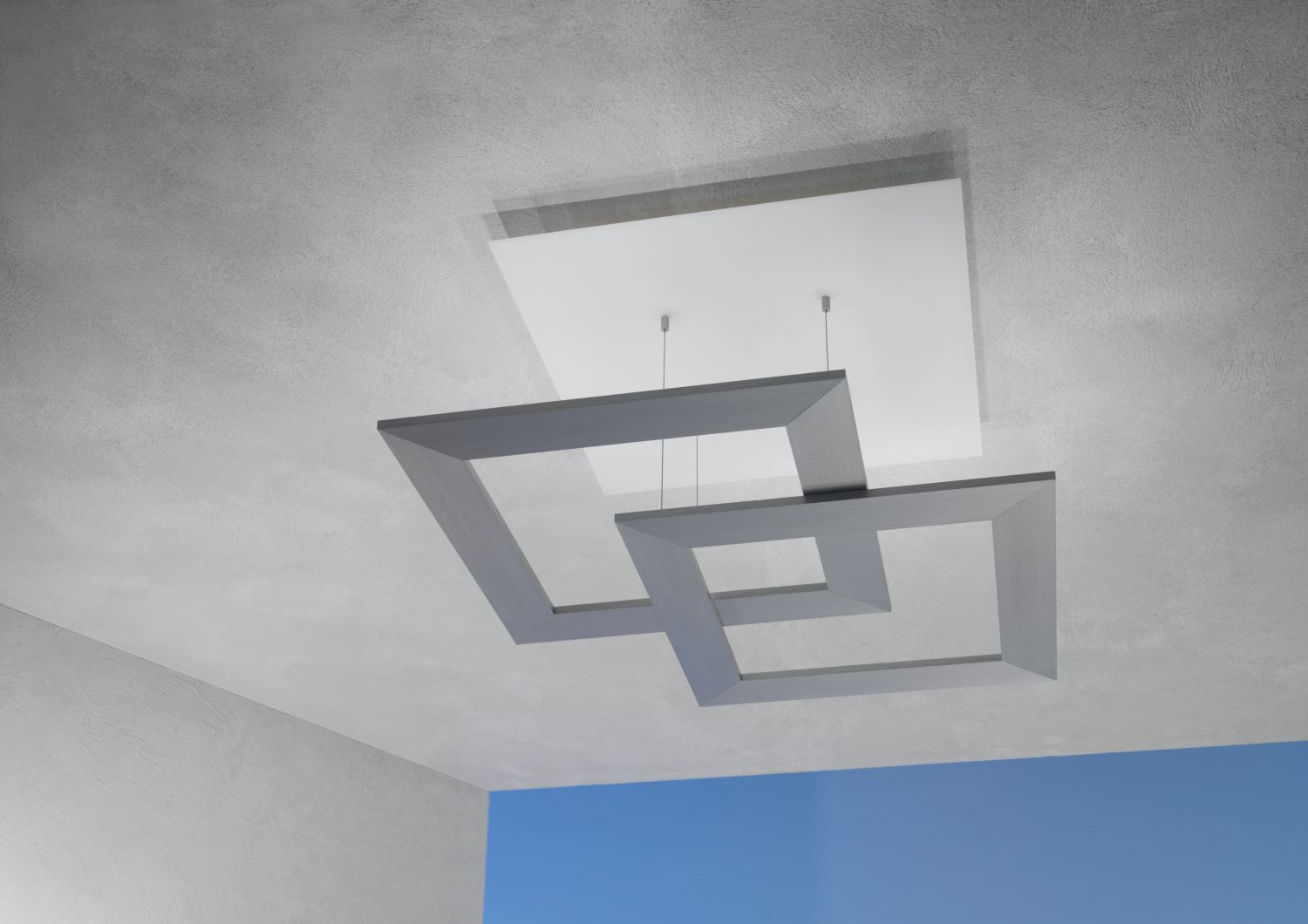 Escale - 34389009 Design LED Deckenleuchte Licht App Dimmer ll indirektes Raumlicht ZEN Due