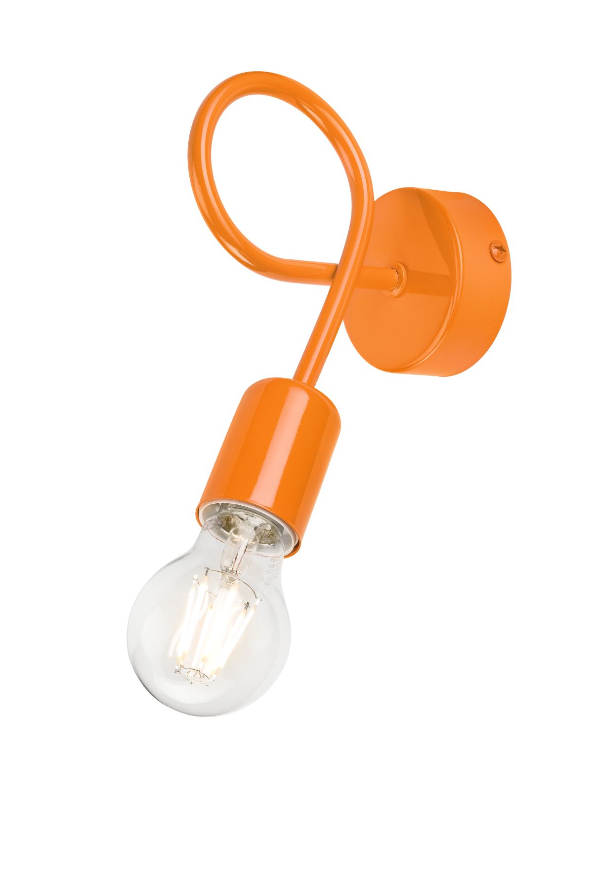 Wandlampe Orange Modern flexibel Metall Lampe