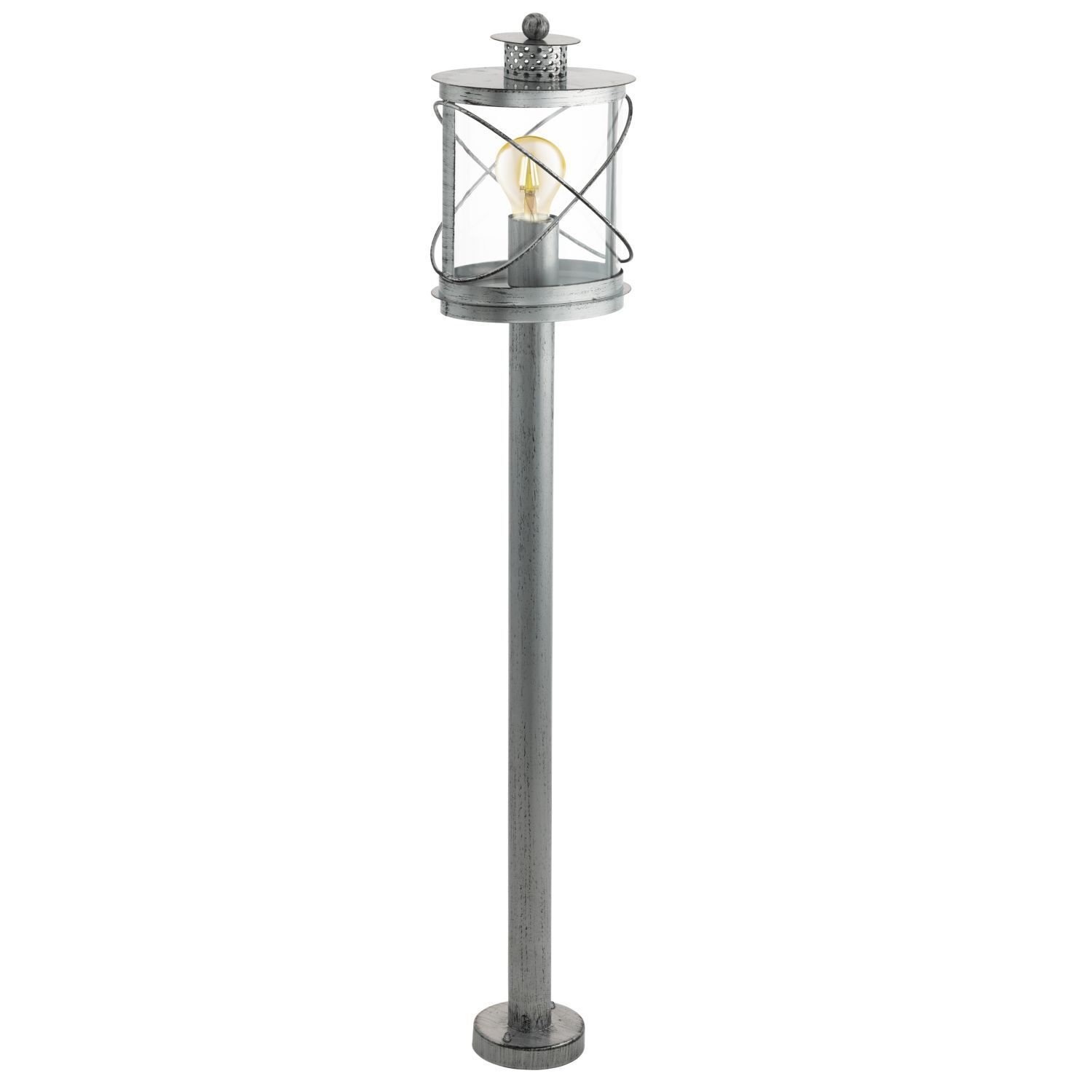 Standaußenleuchte Hilburn 1 Silber-Antik