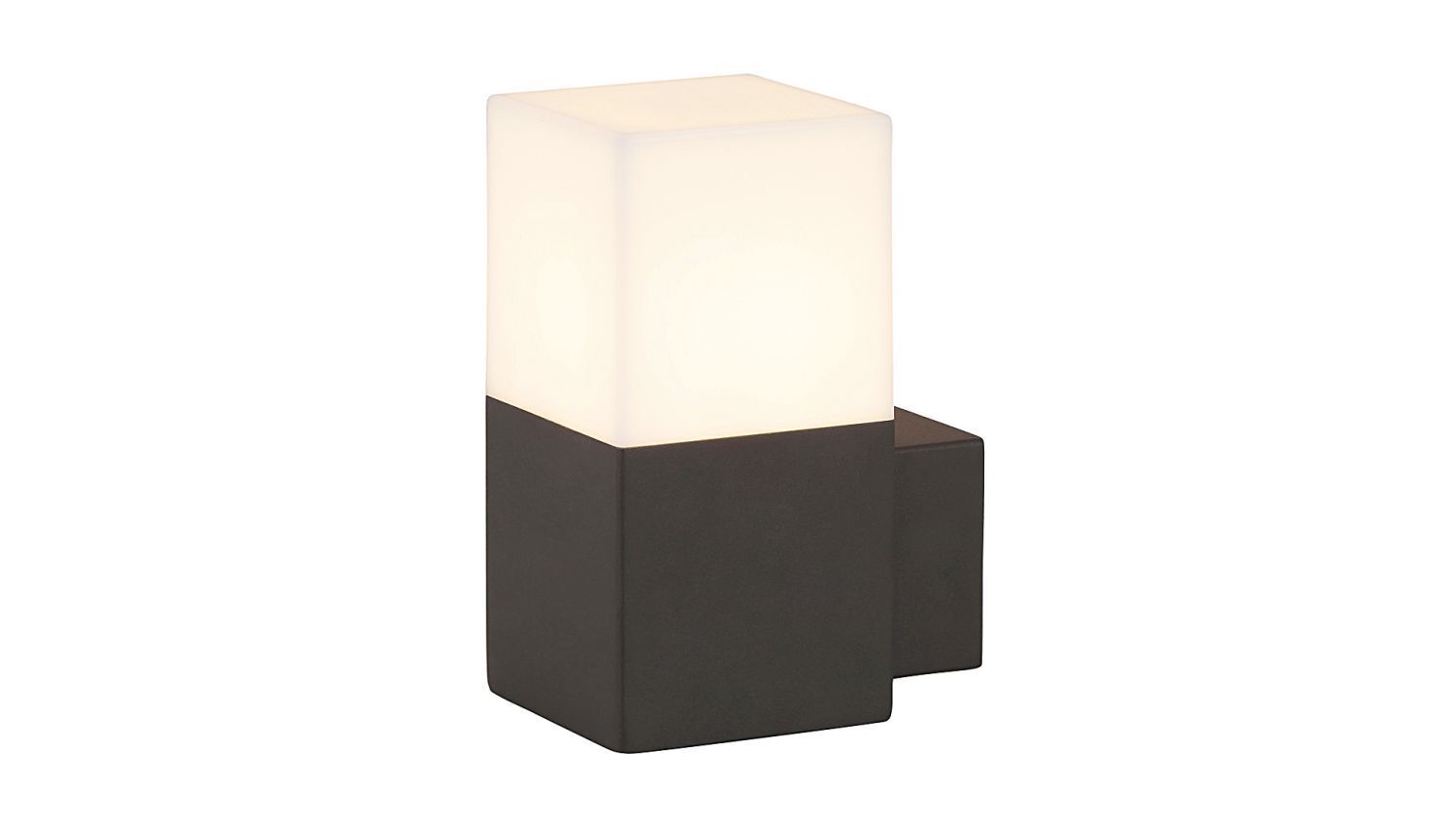 Außenwandlampe Metall Anthrazit IP54 E27 blendarm