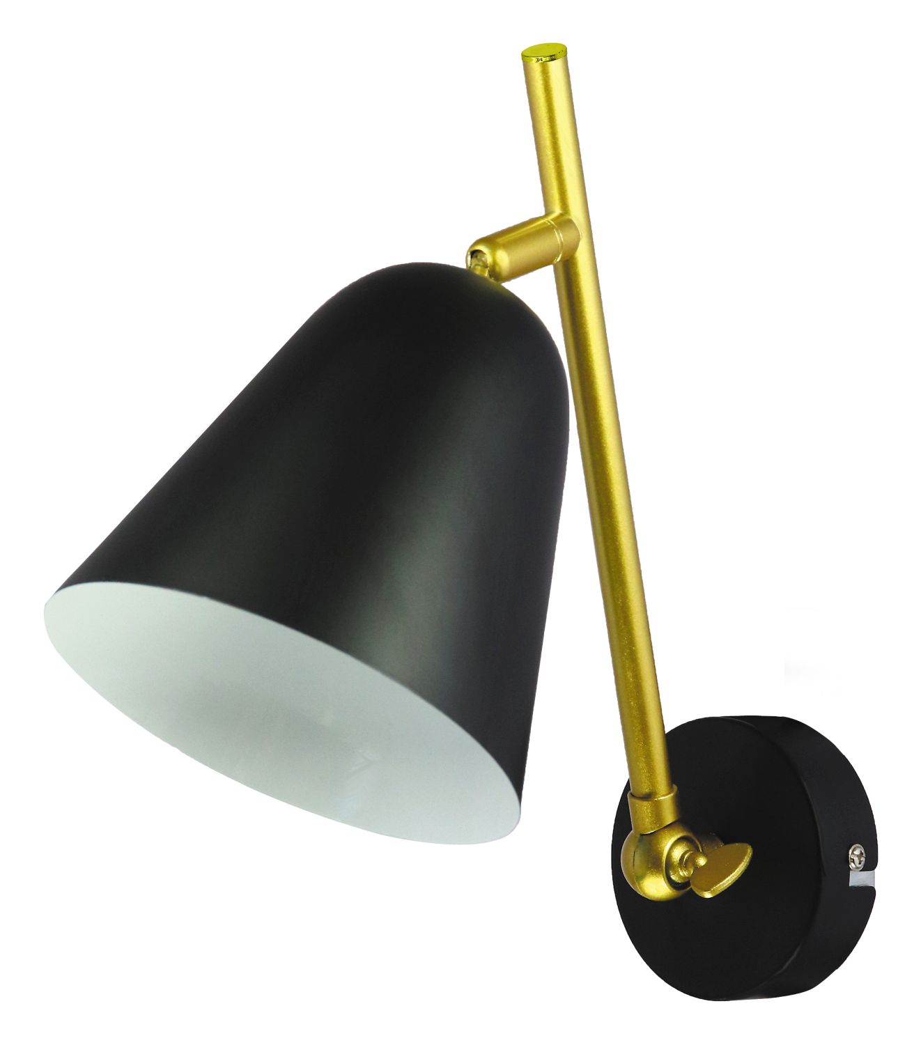 Wandlampe Retro in Gold E14 flexibles Leselicht