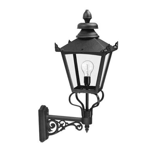 Viktorianische Außenwandlampe Schwarz groß H:80cm