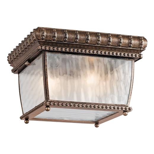 Deckenlampe für außen Glas Vintage IP44 in Bronze