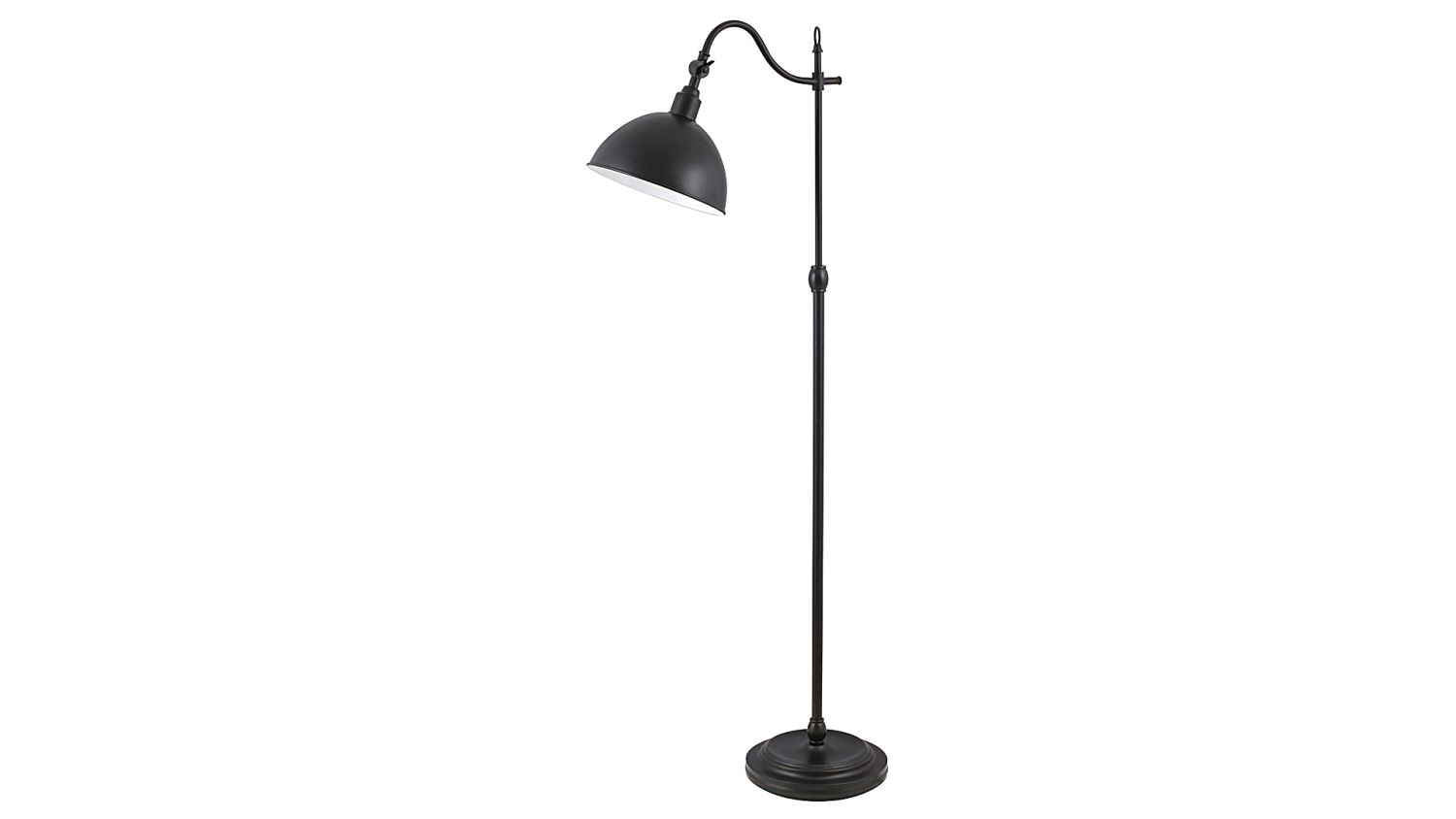 Schwarze Stehlampe Schalter schwenkbar H:135cm