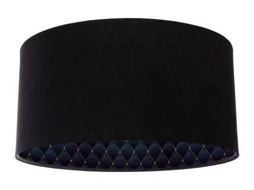 Hängelampe Schirm Esstisch Schwarz Blau Gold