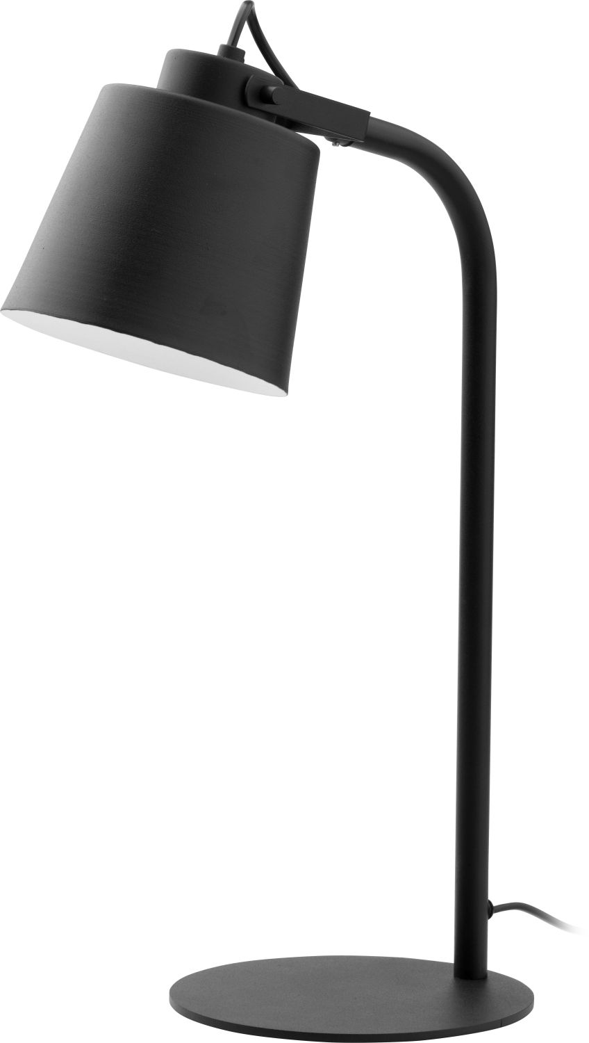 Tischlampe Schwarz Metall H:49cm Leuchte Büro TIWI