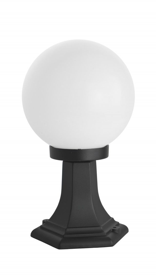 Außenlampe Schwarz Weiß Kugelschirm 36cm E27