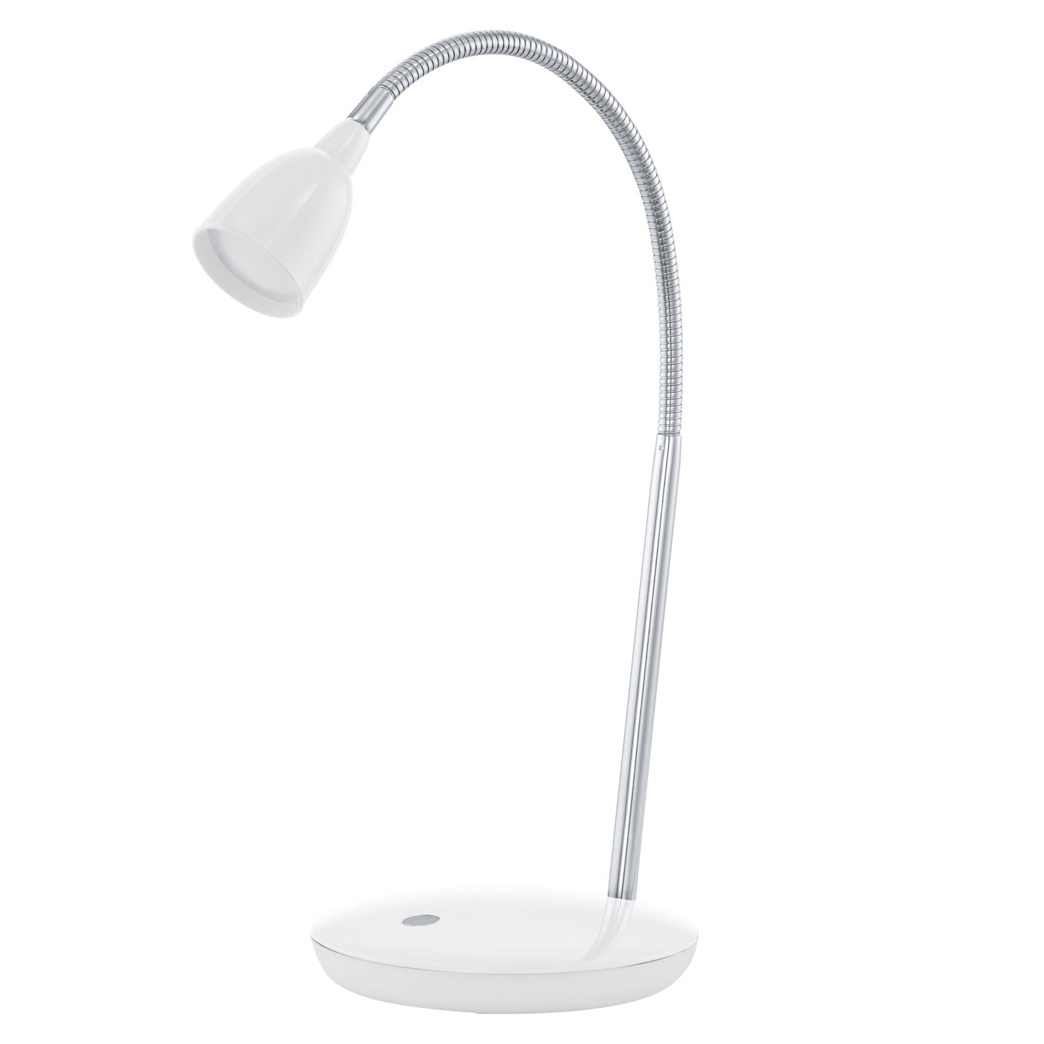 Außergewöhnliche LED Tischlampe Durengo Weiß Ø16cm