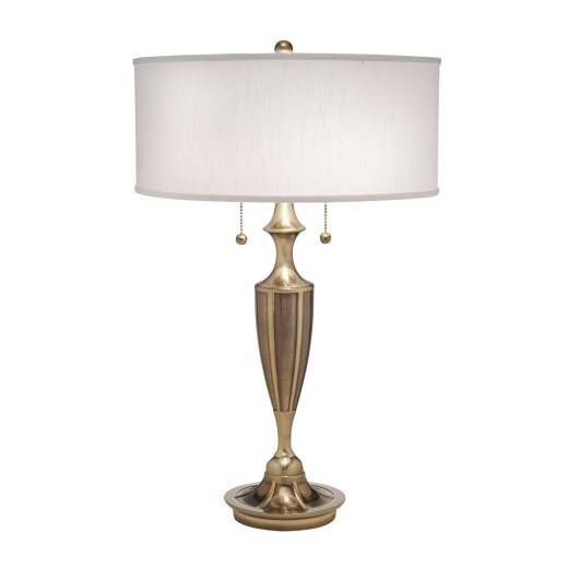 Tischlampe LAITON Nickel 69cm Klassisch Nachttisch