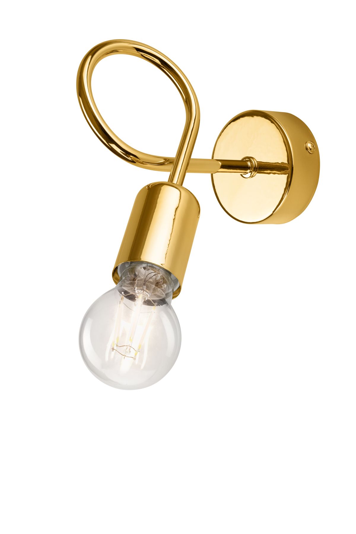 Stylische Wandlampe MADALYNN Gold Metall Lampe