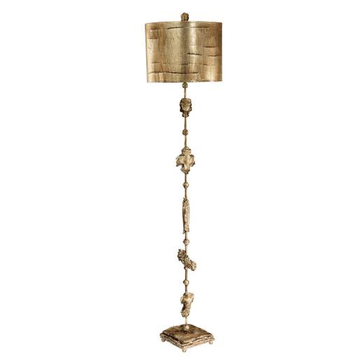 Schirm Stehlampe Gold 170 cm Wohnzimmer GENEVOTE
