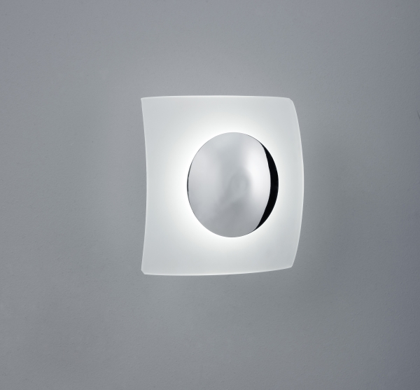 Moderne LED Wandlampe Coronas Weiß-Grau