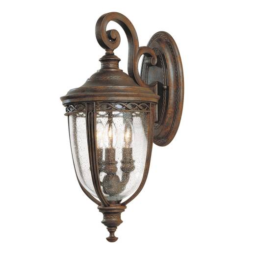 Antike Hoflampe in Bronze IP44 E14 Haus Balkon