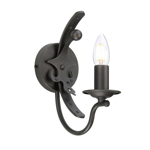 Wandlampe CAMELOT 10 Graphit B:10cm Rustikal Lampe