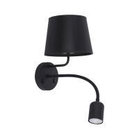 Basket 1 Tischleuchte Nachttischlampe Schwarz – 44 Cm Hoch, 25x25 Cm | Ohne Birne